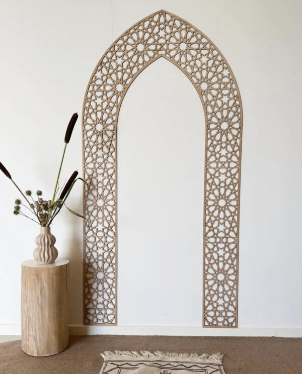 Mehrab Wall Art for Prayer Area Room - Ramadan Gifts