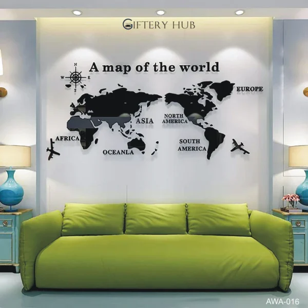 New Arrival 3D World Map for office decor - AWA-016 - Image 2