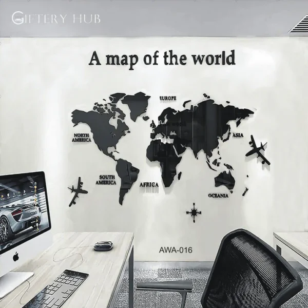 New Arrival 3D World Map for office decor - AWA-016 - Image 3