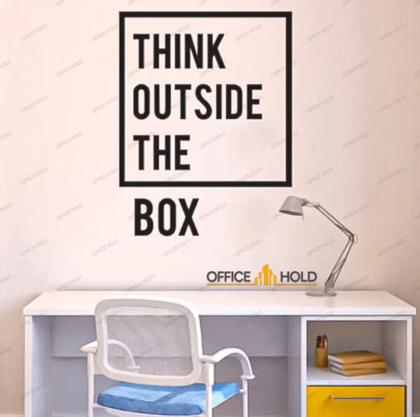 Think Out Side The Box Motivational Office Wall - OWD-075 - Image 3