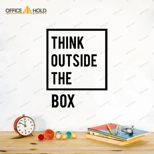 Think Out Side The Box Motivational Office Wall - OWD-075 - Image 2